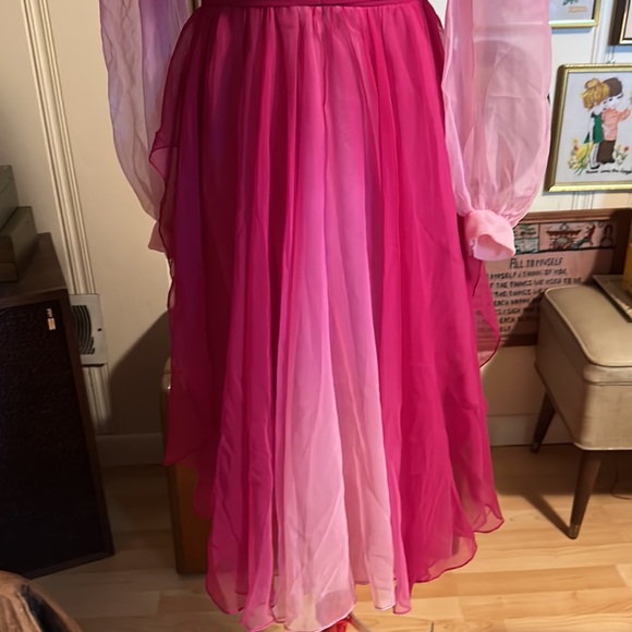 Vintage Pink Ombré Barbie movie Cocktail Dress - Picture 4 of 10